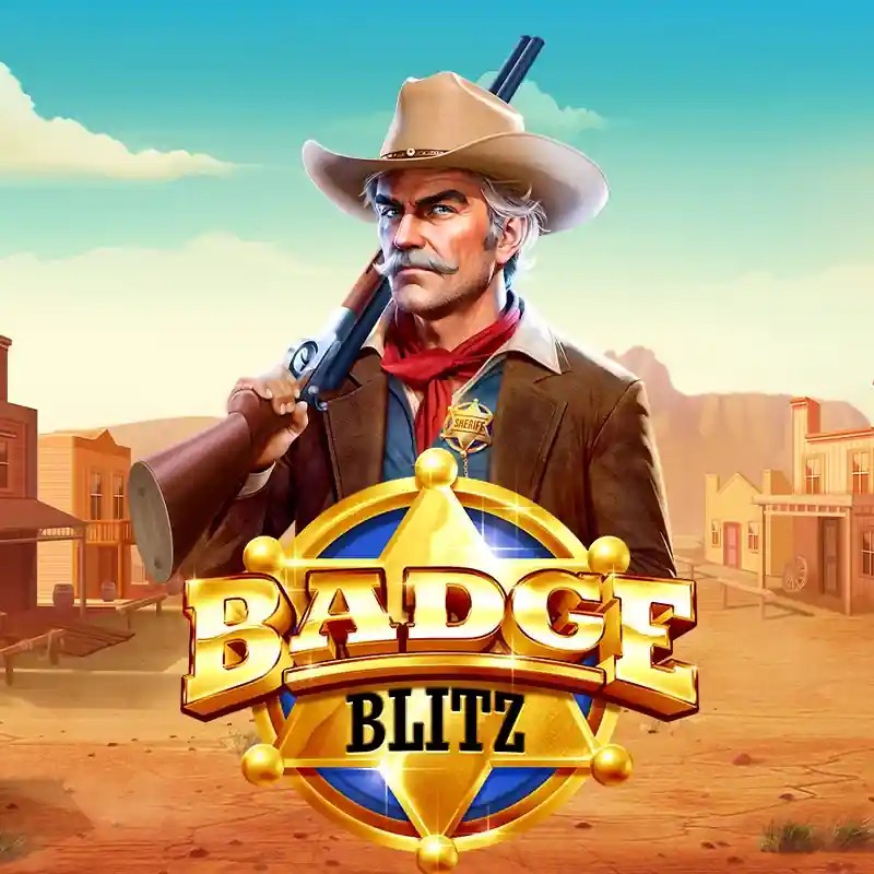 Badge Blitz online game logo by Pragmatic Play on spinauraa.com
