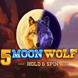 Official Slots logo: 5 Moon Wolf by Apparat Gaming at Spinaura Casino