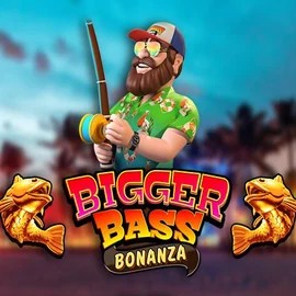 Bigger Bass Bonanza logo by Pragmatic Play at Spinaura Casino