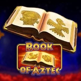 Book of Aztec slot logo by Amatic Industries at Spinaura Casino