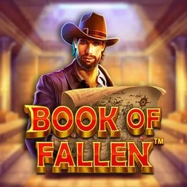 Book Of Fallen slot logo by Pragmatic Play at Spinaura Casino
