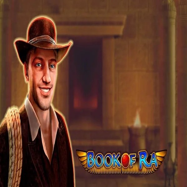 Book of Ra online game logo by Greentube on spinauraa.com