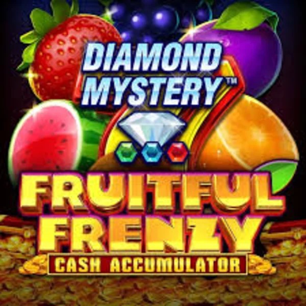 Diamond Mystery Fruitful Frenzy Cash Accumulator by Greentube, showcased at spinauraa.com – game logo