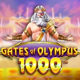 Gates of Olympus 1000 slot logo by Pragmatic Play at Spinaura Casino