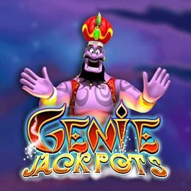 Genie Jackpots online game logo by Blueprint Gaming on spinauraa.com