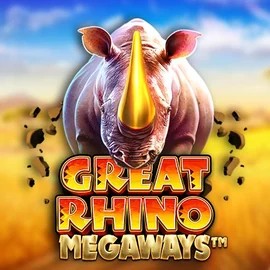Great Rhino Megaways logo by Pragmatic Play at Spinaura Casino