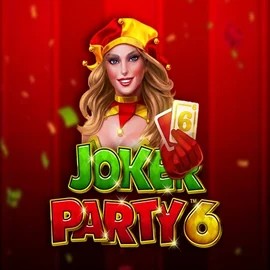 Joker Party 6 online game logo by Greentube on spinauraa.com