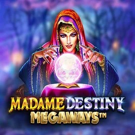 Madame Destiny Megaways slot visual from Pragmatic Play available on spinauraa.com