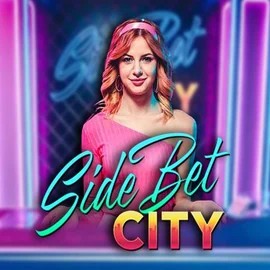 Side Bet City online game logo by Evolution on spinauraa.com