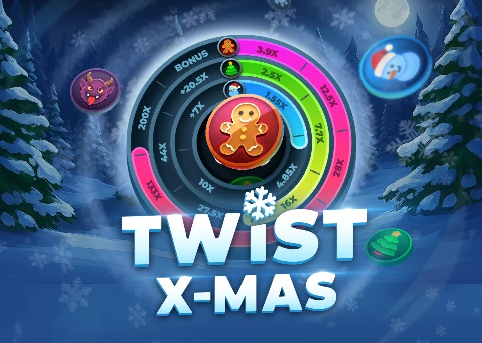 Twist X-mas logo by InOut at Spinaura Casino