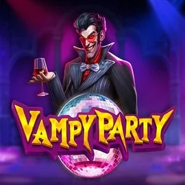 Vampy Party online game logo by Pragmatic Play on spinauraa.com